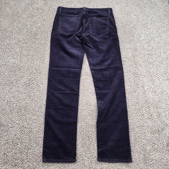 Gap Real Straight Navy Uniform Corduroy Jeans Pants Navy Blue Size 27 - Picture 2 of 6